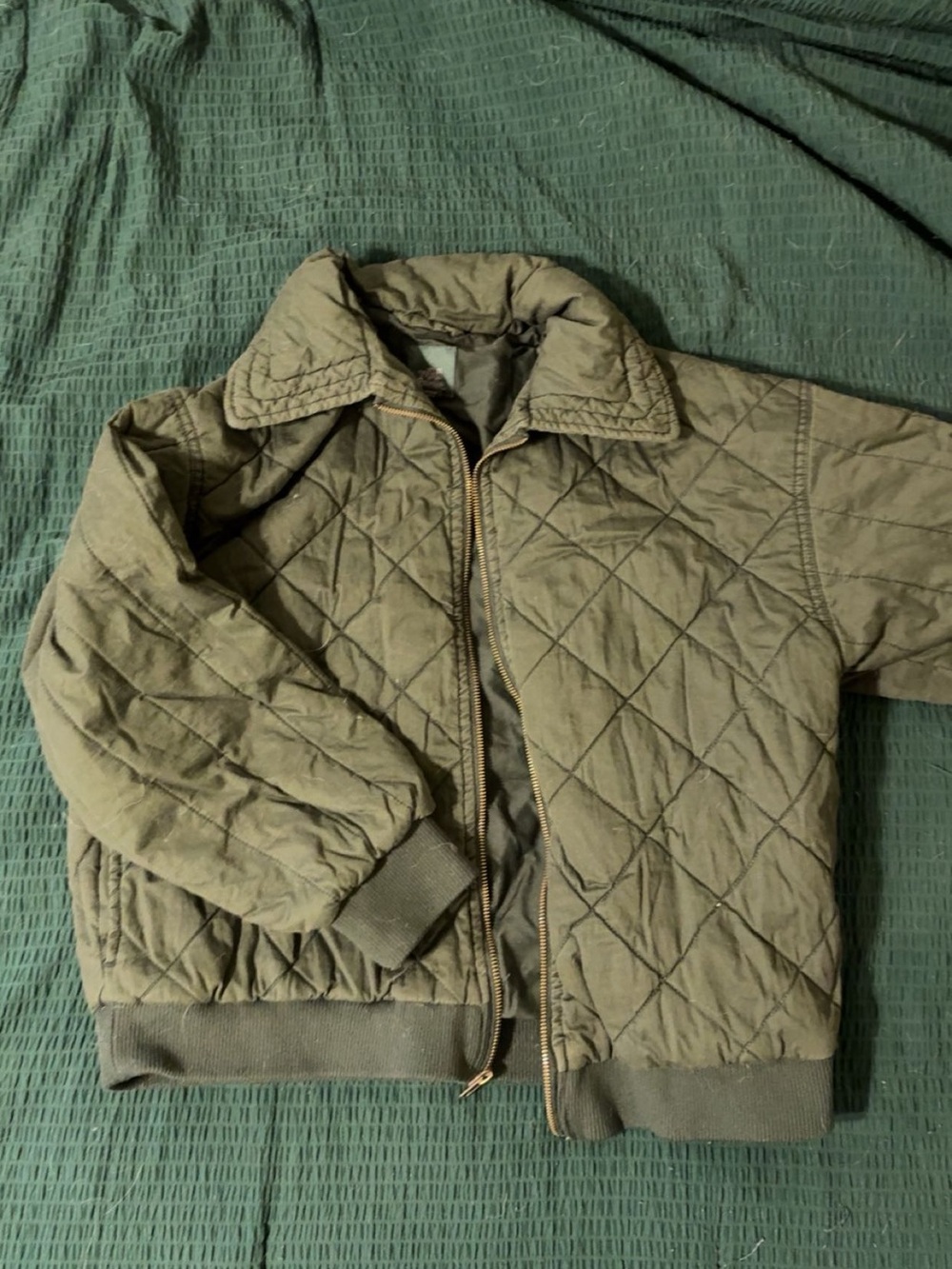 Target Olive Green Quilted Puffer Jacket